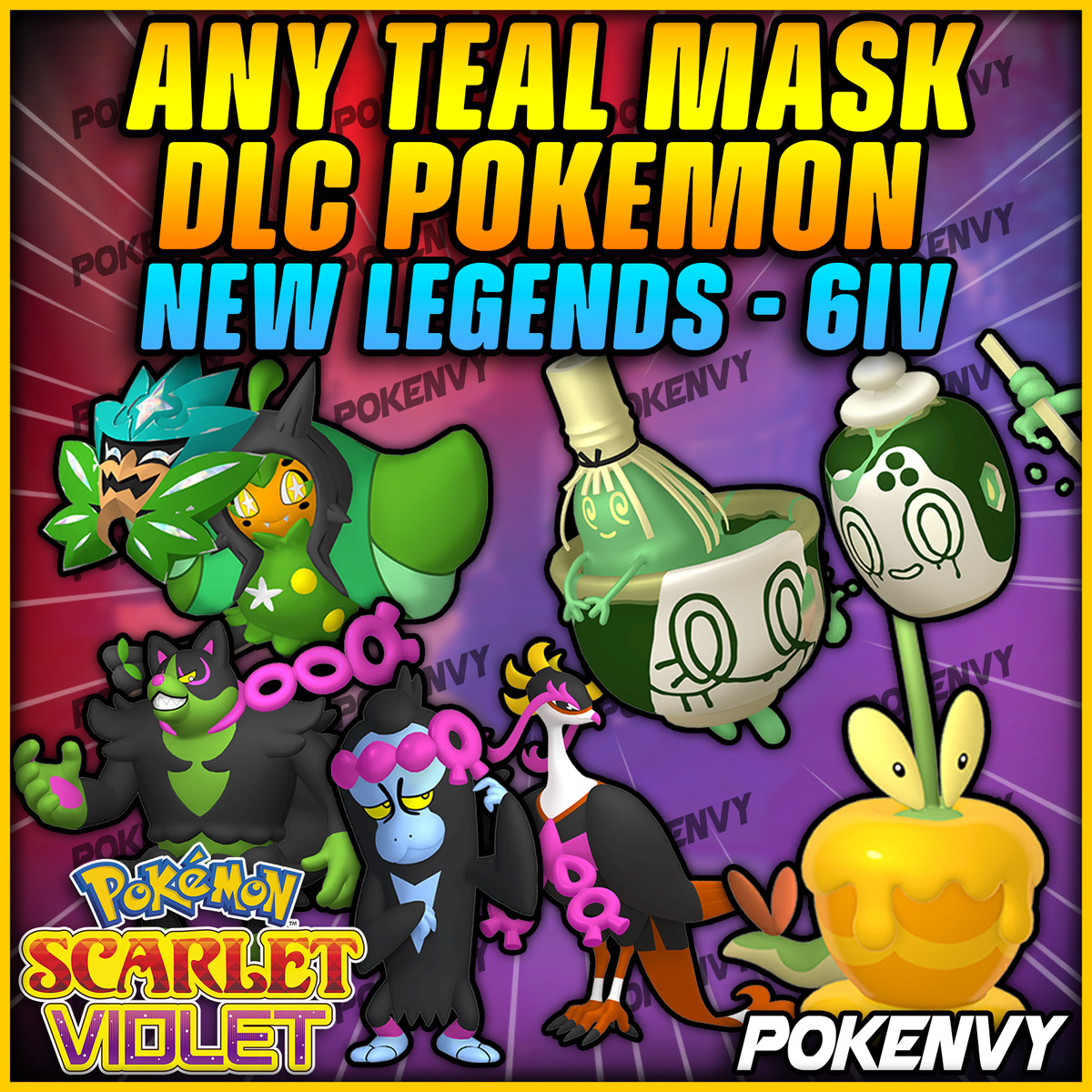 All New Shiny Forms in Pokemon Scarlet and Violet The Teal Mask