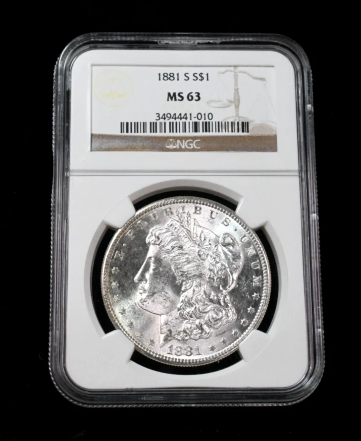 MS 63 Graded 1881 Year Morgan US Dollars (1878-1921) for sale | eBay