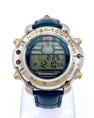 ALBA HYPER-TECH Wristwatch Watch Quartz 200m water resistant Panel Duty Free