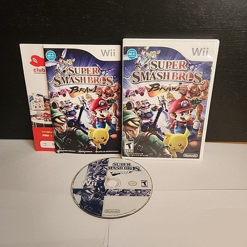 Super Smash Bros. Brawl Nintendo Wii CIB komplett in Box mit Handbuch - kostenloser Versand!