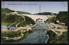 Ansichtskarte Mauer, Bobertalsperre mit Kasino-Restaurant