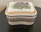 Vintage Heritage House exquisite floral trinket Box "24 KT trimmed Porcelain — photo 2