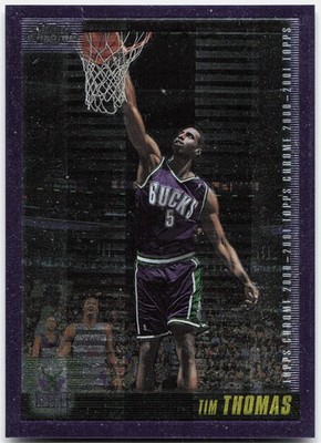 Tim Thomas - 2000-01 Topps Chrome Base Milwaukee Bucks NBA