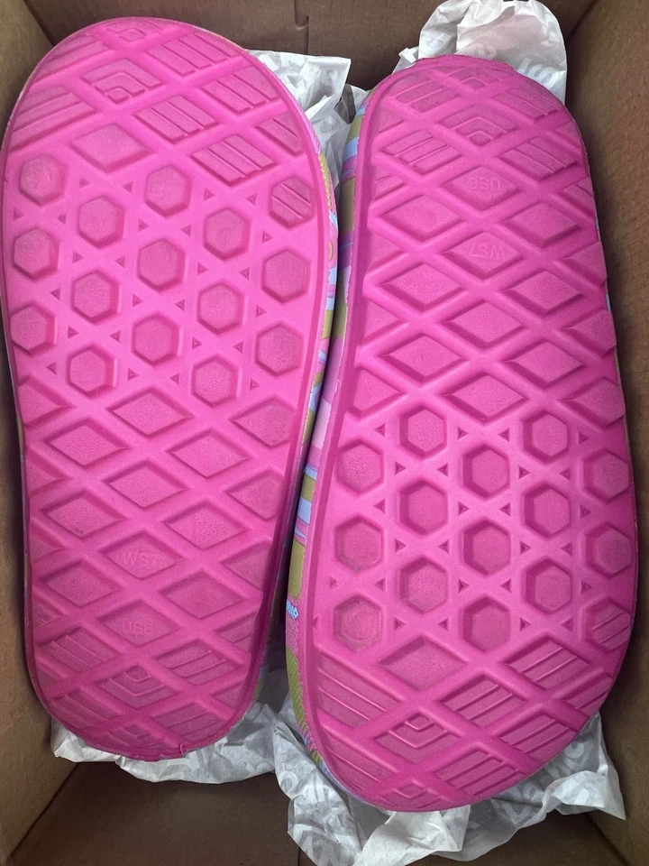 Vans Barbie Trippy Rosa Zapatos Toboganes Mujer’s Talla 7 Foto 2 de 4