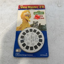 Vintage 90's 1990 TYCO Sesame Street Visits the Zoo View Master 3D Reels NEW