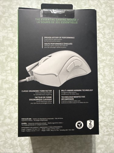 Razer DeathAdder Essential Wired Gaming Mouse# White - Picture 4 of 5