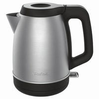 Tefal Wasserkocher KI280D 1,7L Edelstahl Schwarz 2400W Kabellos