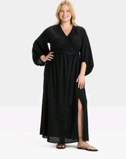 Women's Maxi Dress - Ava & Viv Black 2X