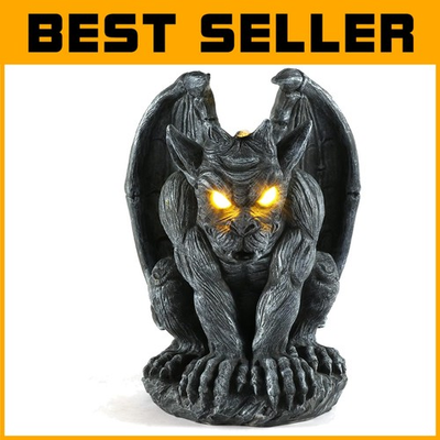 #ad Sitting Gargoyle Monster Dragon Sculpture $74.25