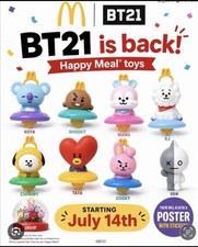 McDonald  s BT21 Set of 10 - New Free Happy Meal Box