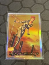 2024 SkyBox Marvel Masterpieces 92 Platinum Black Widow #3 Rainbow