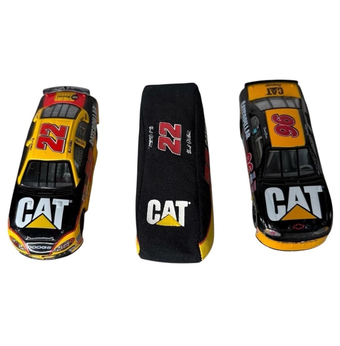 Lot of 3 NASCAR Diecast Cars 1:64 CAT Caterpillar #22 Ward Burton