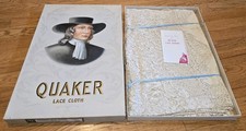 NEW 72” X 90” Quaker Lace Dinner Cloth 7100 Duchess Old Ivory Tablecloth In Box