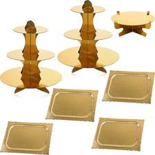 7 Pcs Dessert Table Display Set 3-Tier Cupcake Stand 1-Tier Cup Cake Display
