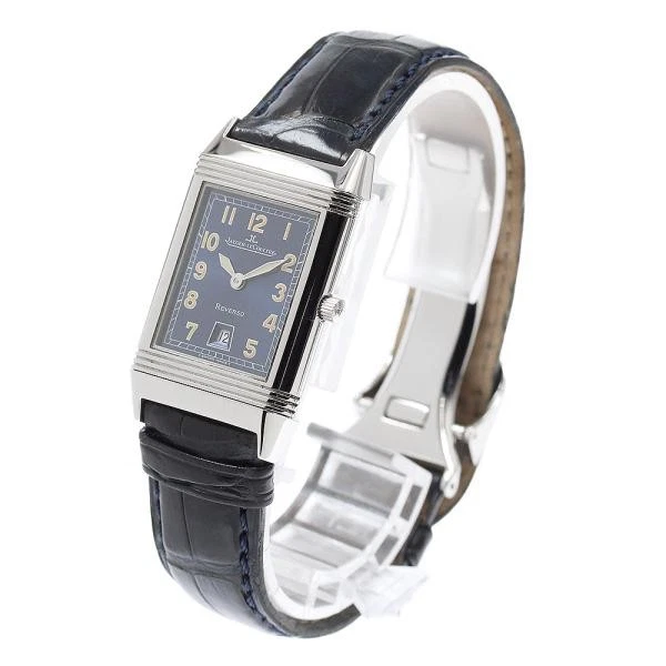 Jaeger LeCoultre — Jaeger-LeCoultre Reverso Classic 250.8.10 23mm SS Navy Dial Watch #C4064