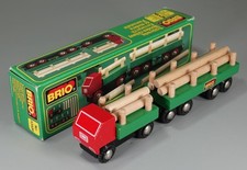 Vintage BRIO 33526 LUMBER TRUCK with Box for Wooden Road Railway Train Set