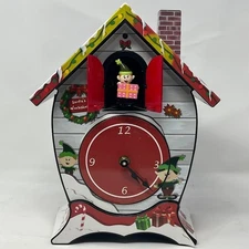 Mark Feldstein & Associates Santa's North Pole Workshop Cuckoo Carol Sound Clock