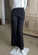 ROBERT GRAHAM Cora Pants SILK COTTON Women's Wide Leg High Waist NWT 4 $348.00