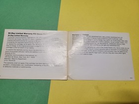 Nintendo NES Phantom Fighter Manual Only 