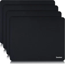 Senetem 4-Pack Mouse Pad, Ultra-Smooth Gaming Mousepad