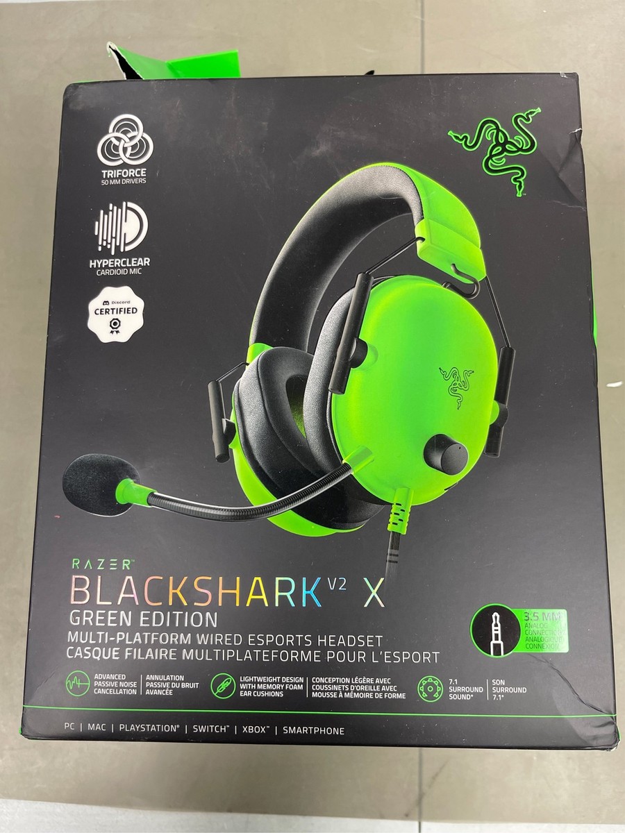 Razer BlackShark V2 X Gaming Headset: 7.1 Surround Sound - 50mm