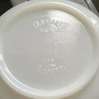 Vintage Glasbake Mixmaster Large White Milk Glass Mixing Bowl for Sunbeam Mixer