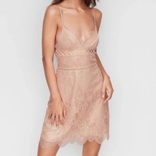 Victoria's Secret Slip Dress Lace Trimmed Cutout Waist Lingerie Medium