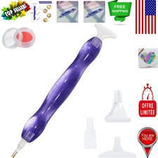 Handmade Resin Diamond Painting Pen - Sky Purple 5D Tool for Effortless Crafting