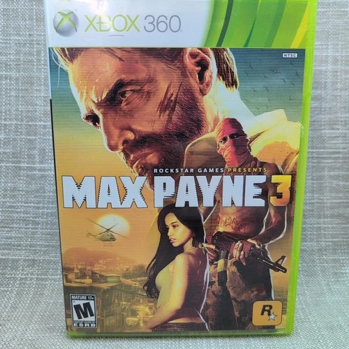 MAX PAYNE 3 -  XBOX 360 VIDEO GAME - CIB  -  FREE SHIPPING -  Tested