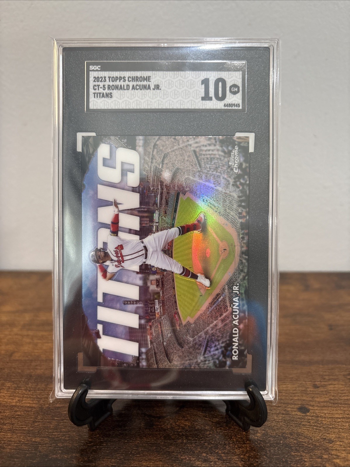 2023 Topps Chrome Ronald Acuna Jr CT-5 SGC 10