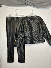 NWT Woman s Black Talbots Set Size Large Jacket, Size 14 Pants. 1445-1446