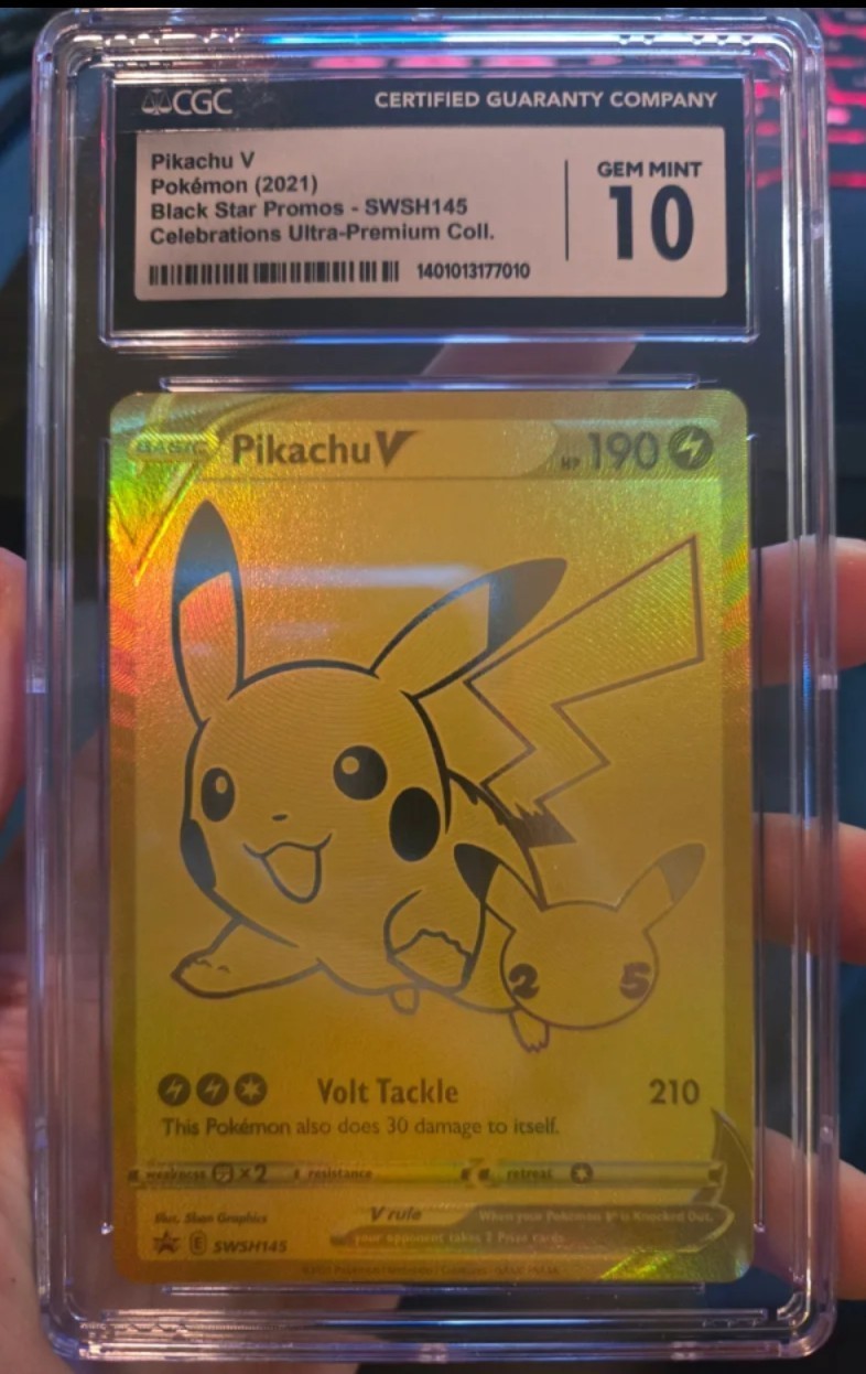 Pikachu V SWSH145 Pokemon Black Star Promo Celebrations English 2021