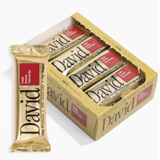 David High Protein Bars, Fudge Brownie Flavor, 28g Protein, 150 Calo, Pack of 12