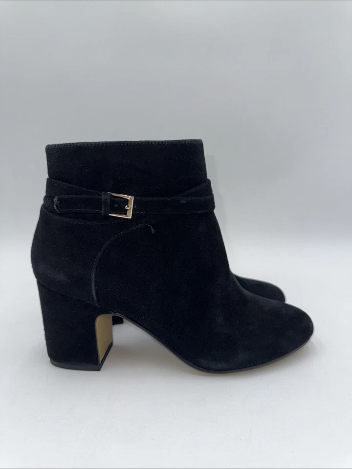 Botines Arlette Bella Vita para mujer de gamuza negra de cuero talla 8,5 N Foto 3 de 4