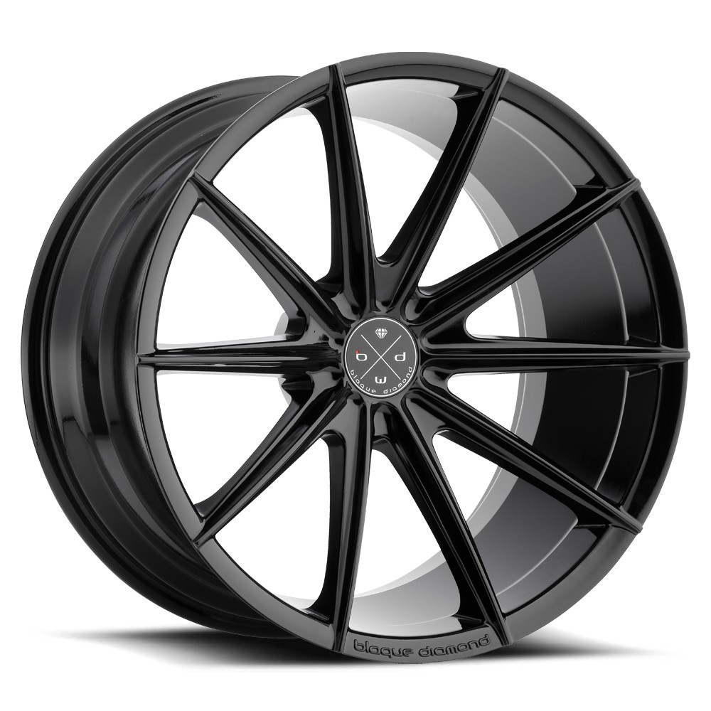 20" BLAQUE DIAMOND BD11 BLACK BLACK CONCAVE WHEELS RIMS FITS MASERATI GHIBLI