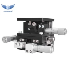 XYZ 3 Axis Linear Stage Trimming Platform Bearing Tuning Sliding Table 60×60mm