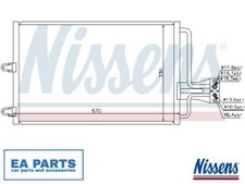 Condenser, air conditioning for CITROËN NISSENS 94100