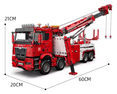 Mould King 17027 - Fire Truck Rescue - Camion dei Pompieri incl. motore e RC - Nuovo - Foto 3 di 8