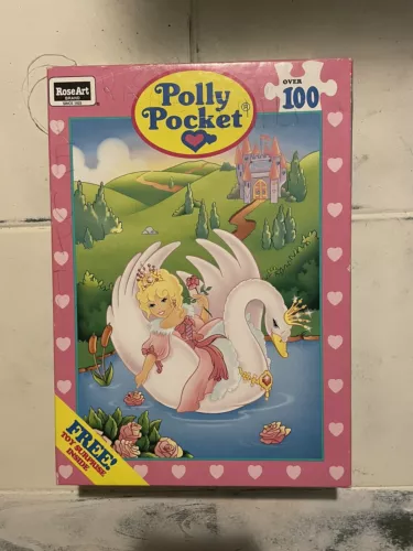 Vintage 1994 Polly Pocket Rose Art Brand  100 Piece Puzzle COMPLETE