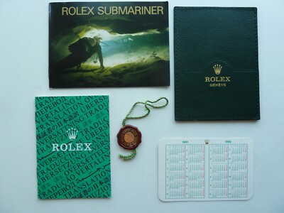 Rolex Submariner Booklet Booklet Set 5-Teilig  - englisch 1.1992 -