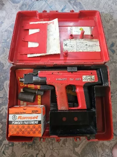 HILTI DX 451 Powder Actuated Tool Nail Gun Nailer Piston Drive eBay