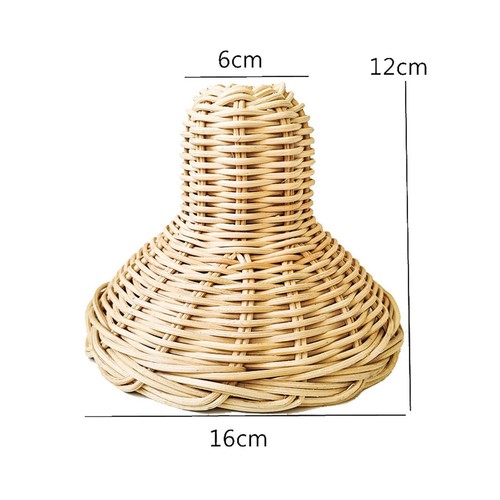 Rattan Pendant Light Shade Boho for Dining Room Restaurant Living Room - Picture 6 of 7