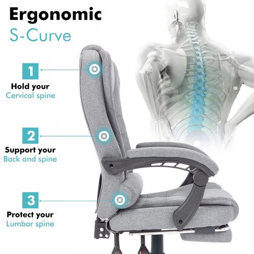 Massage Office Chair Gaming PC Computer Desk Executive Swivel Recliner Chairs - Picture 194 of 338