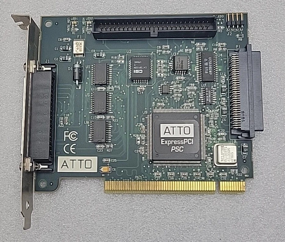 ATTO ExpressPCI PSC PCI 50p 68p Ultra Wide Hard Disk Drive SCSI Controller Card - Image 2 of 4