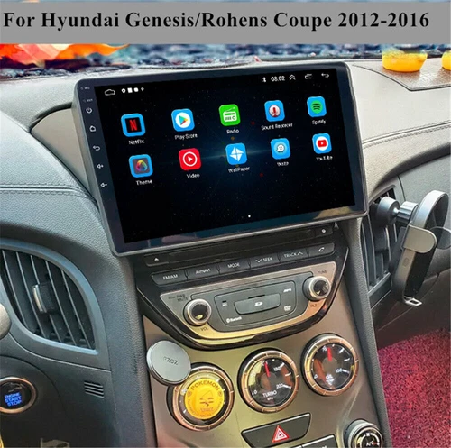 Car Radio For Hyundai Genesis Coupe 2012-2016 Android 13 Carplay Stereo GPS Navi - Imagen 5 de 10