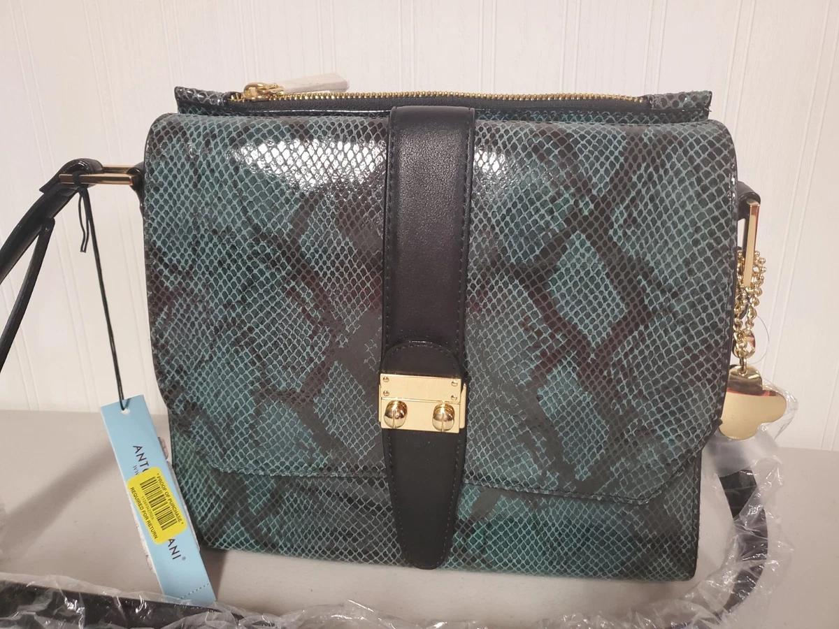 Antonio Melani Women Bag Purse Snake Skin Black eBay