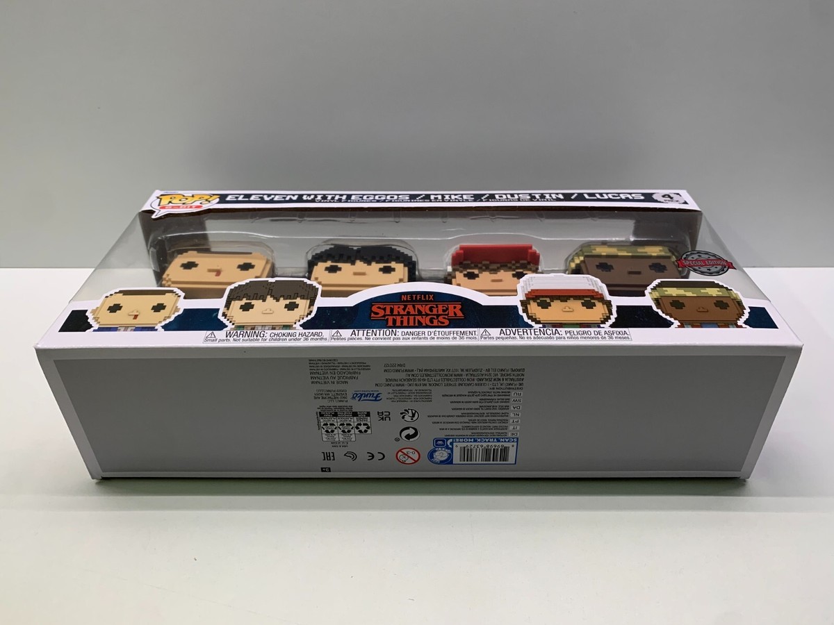 FUNKO POP 8-bit STRANGER THINGS ELEVEN MIKE DUSTIN LUCAS 4PACK