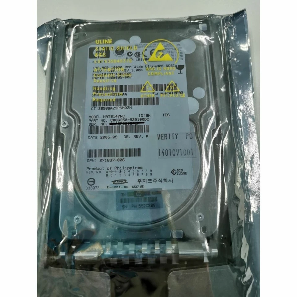 HP 146GB Ultra320 10K Hot Swap 3.5 HDD - Image 3 of 4