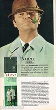 ADVERTISING ADVERTISING 055 1966 YUCO by TREVIRA rain coats