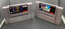 2 Super Nintendo Games The Lawnmower Man / Mario Paint UNTESTED